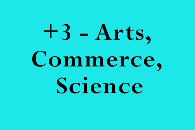 + 3 - Arts, Commerce, Science